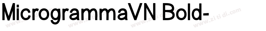 MicrogrammaVN Bold字体转换